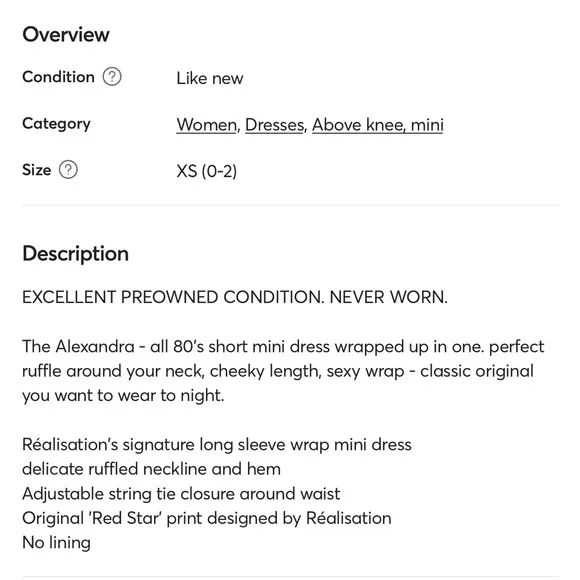 Realisation Par Red Alexandra Star Wrap Dress - Picture 6 of 12